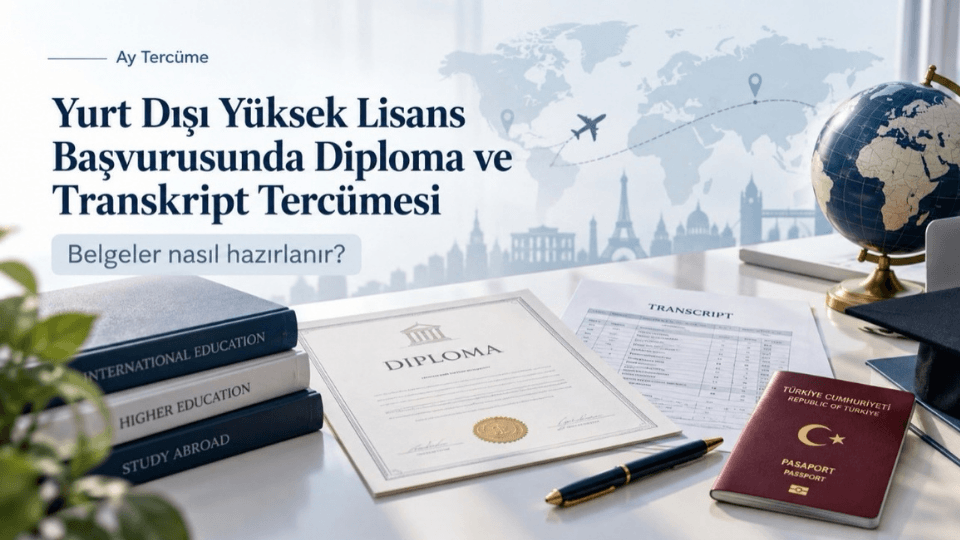 Yurt Dışı Yüksek Lisans Başvurusunda Diploma ve Transkript Tercümesi Nasıl Hazırlanır?